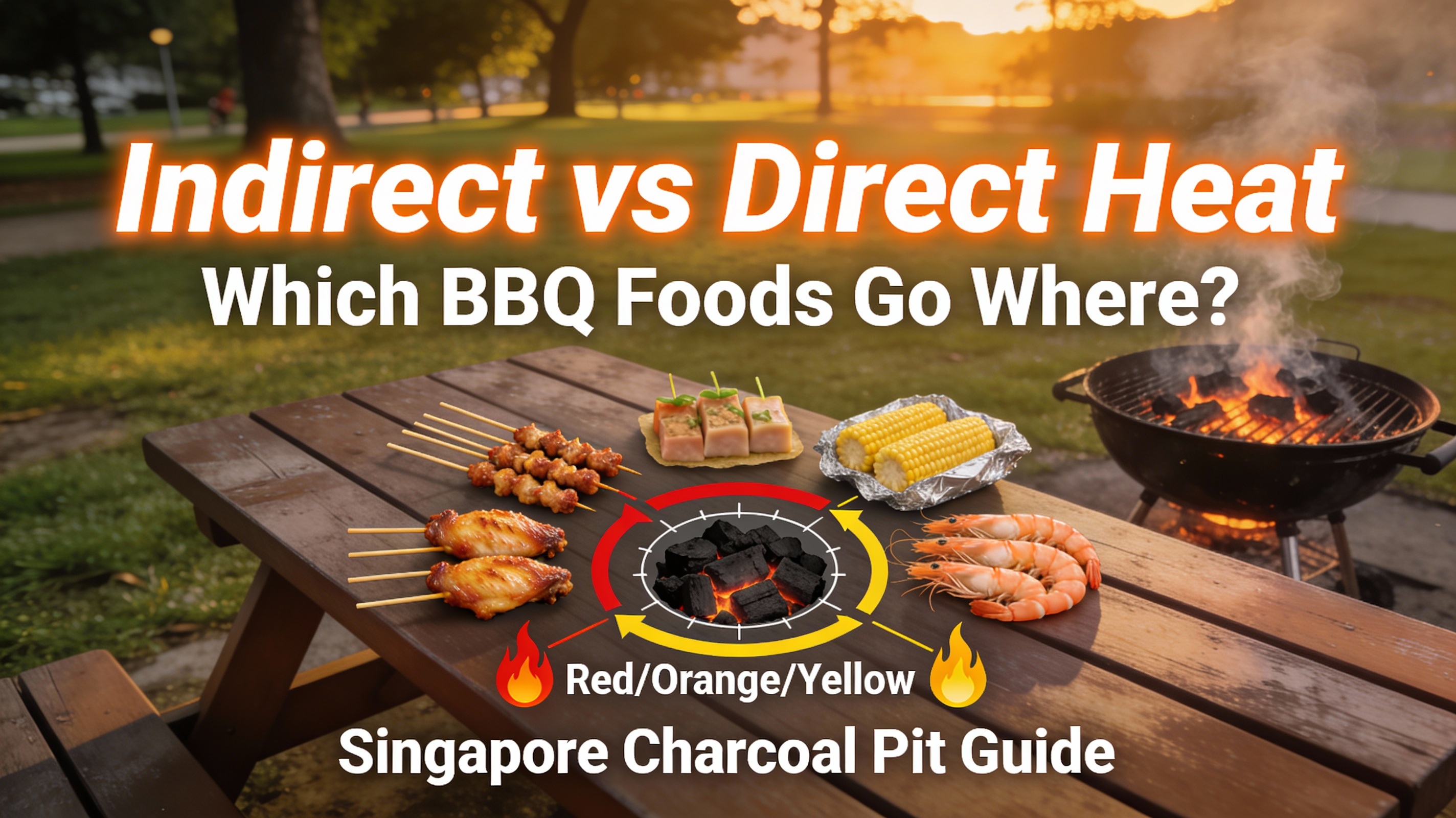 Indirect vs Direct Heat: Which BBQ Foods Go Where? (Singapore BBQ Guide) 1 indirect vs direct heat 2